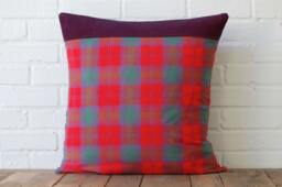 Red Flannel Plaid & Navy Corduroy - thumbnail 1