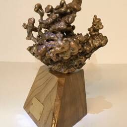 "Bronze Sculpture ""Face in Bubbles" - thumbnail 3