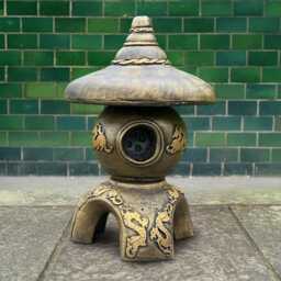 Concrete Pagoda Statue Front Door Garden Lantern Figurine Stone Japanese Decor Outdoor Zen Ornament Cement Sculpture Holiday Home Gift Idea - thumbnail 3
