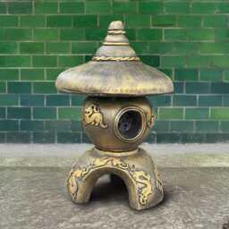 Concrete Pagoda Statue Front Door Garden Lantern Figurine Stone Japanese Decor Outdoor Zen Ornament Cement Sculpture Holiday Home Gift Idea