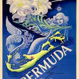 Bermuda Print Caribbean Island Vintage Travel Poster - thumbnail 3