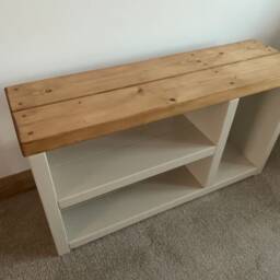 Shoe Bench & Coat Rack Set Handmade Wooden Rustic Painted Boot Mud Room Solid Wood Cast Iron Coat Hooks Hallway Storage Oak Pine Walnut - thumbnail 2