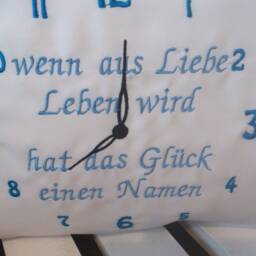 Pillow - Cover For Birth - Saying in Clock Pink - thumbnail 2