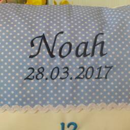 Pillow - Cover For Birth - Saying in Clock Pink - thumbnail 3