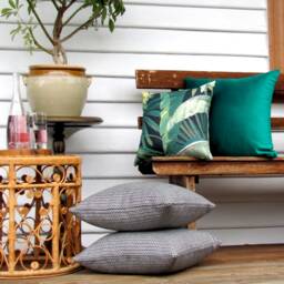 Made To Order Emerald South Beach Outdoor Velvet Cushion Cover - thumbnail 2