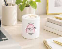 Personalised Teacher Tea Light Holder - End Of School Gift - thumbnail 1