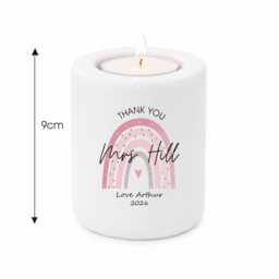 Personalised Teacher Tea Light Holder - End Of School Gift - thumbnail 4