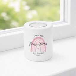 Personalised Teacher Tea Light Holder - End Of School Gift - thumbnail 2