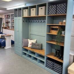 Boot Room Bench Cupboard Shoe Storage Hall Store Handmade Furniture - thumbnail 4