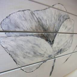 Wooden Picture/Mural Wooden With Poppy Hand Drawn - thumbnail 3