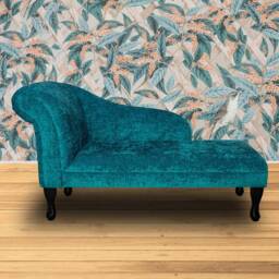 Handmade Teal Chaise Longue - thumbnail 3