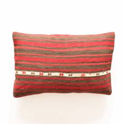 Kilim Pillow Lumbar Cover 16x24 Moroccan Cushion 40x60 Lumbars Kelim Kissen Housse De Coussin Turkish - thumbnail 1