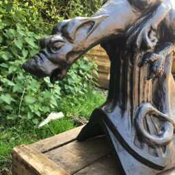 Dog Gargoyle Roof Finial 90 Degree Angled Ridge Tile ?? - thumbnail 4