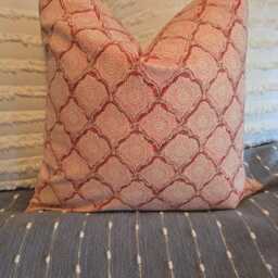 Indigo Kashmira Pillow Cover Kravet Cotton Accent - thumbnail 2