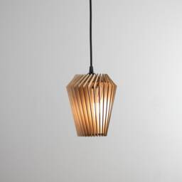 Pine Wood Table Lamp/Modern Shade Housewarming Gift /Christmas Gift Wedding Graduation - thumbnail 4