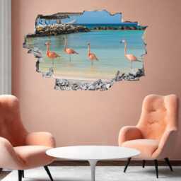 Flamingo Bird Wall Decal Sticker Mural Poster Print Art Home Office Decor Da2 - thumbnail 3