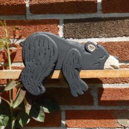Wooden Black Bear Shelf Sitter, Medium 10 - thumbnail 2