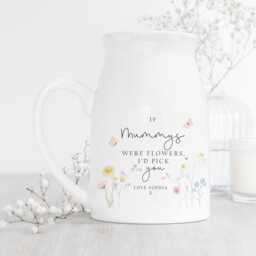 Personalised If Nannies Were Flowers Vase, Mothers Day Flower Jug, Nanny Gifts, Mum Gift For Grandma, Nana, Gifts - thumbnail 2