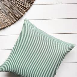 Striped Linen Pillow Case in Charming Blue, Green, Red & Black/Cushion Cover Various Stripes/Decorative Sham/F - thumbnail 3