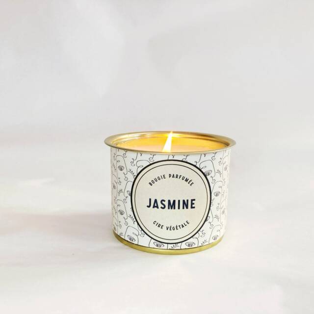 Vegetable Candle 100% Soy Wax Perfume Jasmine. Gift Idea Woman Or Man. Birthday, Rack, Self-Gift - image 1