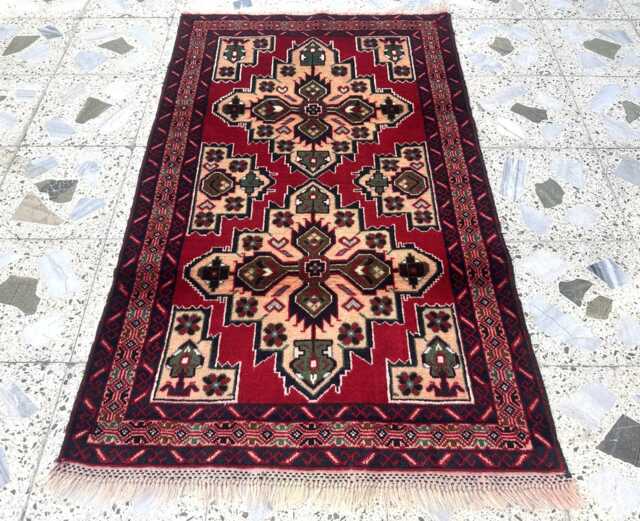 2.10x4.7 Ft, Afghan Handmade High Pile Wool Entrance Welcome Rug, Kids Room/Dorm Area Fantastic Rug - image 1