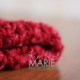 Cranberry Puff Baby Blanket Newborn Photo Prop - thumbnail 3
