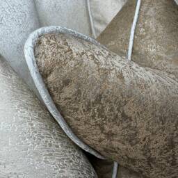 "Luxury Pillow, Piped Cushion Cover, Gold Throw Pillow Ivory Blake Piping, Sofa - Bed Cover 16"" 18"" 20"" 22"" 24"" 26" - thumbnail 4