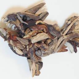 Handmade Driftwood Wall Art - Quirky Fish By Lyme Bay Art - thumbnail 2