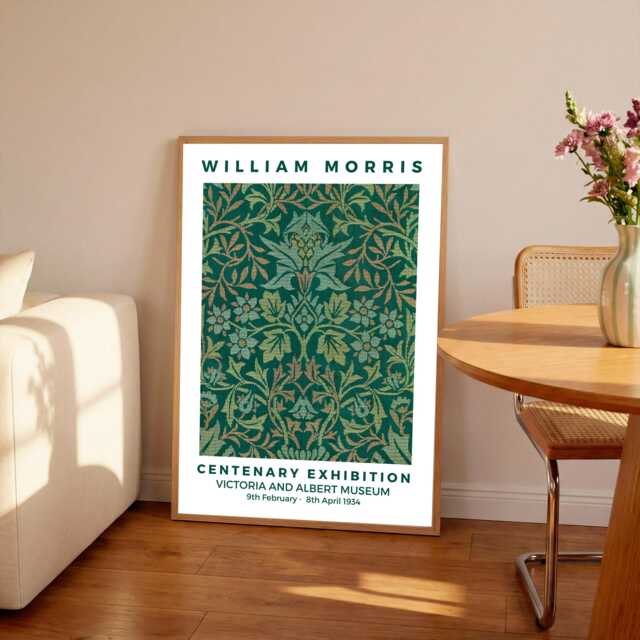 William Morris Flower Garden Print Art Nouveau Home Decor - image 1