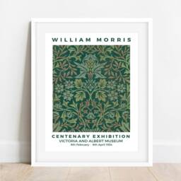 William Morris Flower Garden Print Art Nouveau Home Decor - thumbnail 2