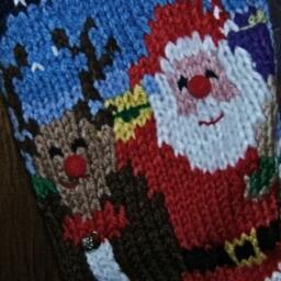 Personalized Hand Knitted Christmas Stocking - thumbnail 2