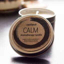 Calming Aromatherapy Candle With Essential Oils For Anxiety, Stress & Balance - thumbnail 2