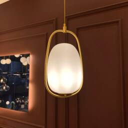 Egg Pendant Lamp Modern Hanging Chandelier, Dining Room Lighting - thumbnail 2