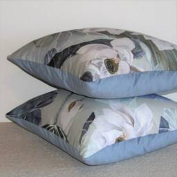 Made To Order Lotus Linen Cushion Cover - thumbnail 3
