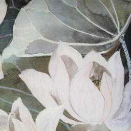 Made To Order Lotus Linen Cushion Cover - thumbnail 4