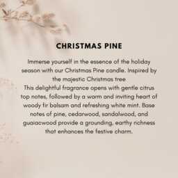 Christmas Pine Winter Soy Candle Gift Vegan Festive Natural Fir & Spruce Scent Holiday Box For Her Secret Santa Christmas - thumbnail 4