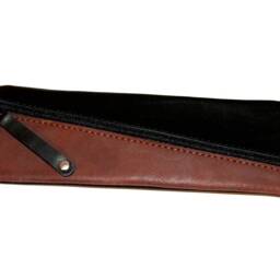 Pencil Case Nappa Leather Two-Tone Diagonal Pencil Pen Gift Teacher Handmade Bag - thumbnail 3