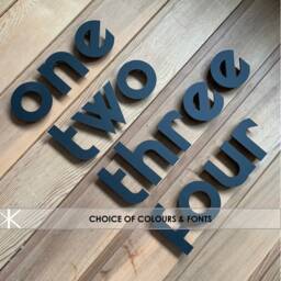 Modern Acrylic House Number Sign Floating Wall Or Door Letters - thumbnail 2