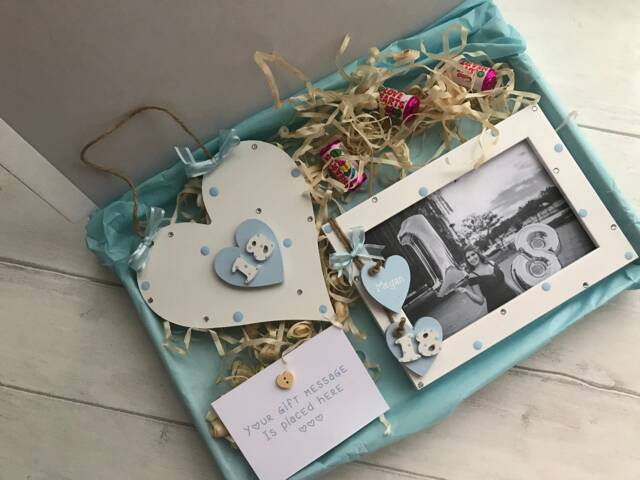Personalised Handcrafted 18Th Birthday Photo Frame Wooden Plaque Gift Hamper Set Keepsake Letterbox - image 1