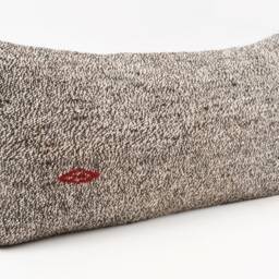 Turkish Kilim Lumbar Pillow Cover Handmade Wool Cushion - 12x24 - thumbnail 3