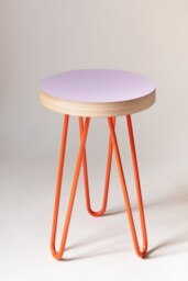 Lilac Table Memphis Milano Inspired Side Table Bedside Plant Stand Coffee Table. Available in 8 Colours - thumbnail 1