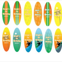 5' Custom Surfboard Wall Decor Hawaiian Beach Art - thumbnail 4
