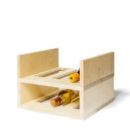 Stackable & Modular Bottle Rack For Wine Cava. Organize Your Bottles With Style Versatility, Adjust Its Design To Liking The Celler2