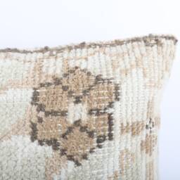 Turkish Kilim Pillow Cover Handwoven Wool, Ethnic Throw - 16x24 - thumbnail 3