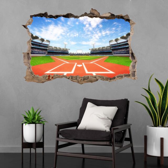 Baseball Stadium Playground Wall Decal Sticker Mural Print Art Home Office Bedroom Decor Sports Bk37 - image 1
