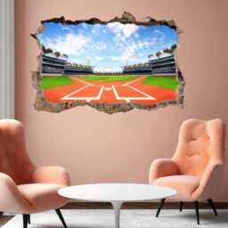Baseball Stadium Playground Wall Decal Sticker Mural Print Art Home Office Bedroom Decor Sports Bk37 - thumbnail 3