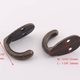 4Pcs 30mm Vintage Bag Hooks???bronze Clothing Hook, Bronze Coat Hangers ???rustic Rack, Bathroom Hook , Standing Coat Rack, Towel Hook - thumbnail 2