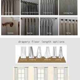 White Cotton Linen Curtain Panels, Pleated Curtains With Luxury Trim, Custom Panels, Home Decor - thumbnail 4