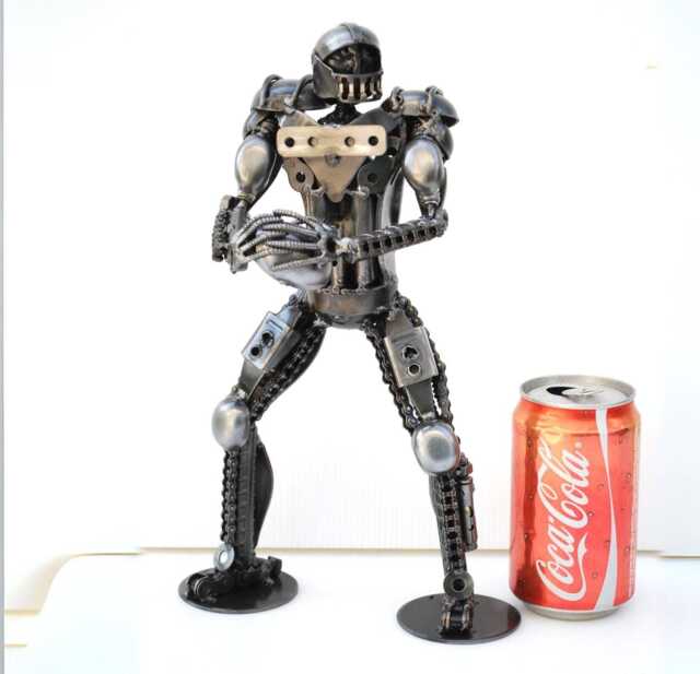 Metal American Football Figurine, Funny Sports Sculpture, Personalized Gift For Lover - image 1