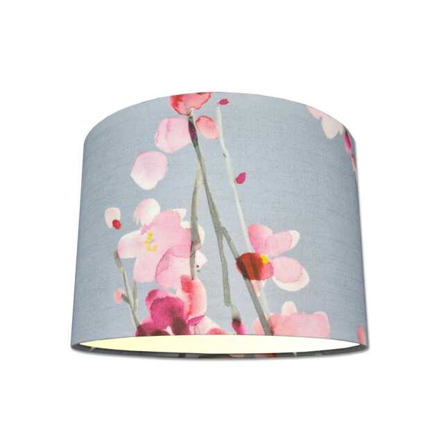 Lampshades in Voyage Maison Seville Blossom Slate Grey Fabric Handmade Free Delivery - image 1
